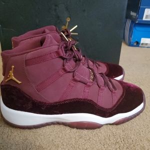 Jordan 11 Heiress Maroon Velvet